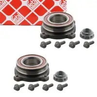 2x febi 12202 Radlagersatz f&uuml;r BMW 5er E39 520-540i/520-530d/M5 hinten 33411095652