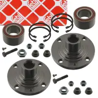 2x febi Radnabe + Radlager Satz f&uuml;r VW Golf 2 3 Jetta 2 Passat B3/4 Vento Corrado vorne