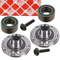 2x febi Radnabe + Radlager Satz f&uuml;r AUDI A4 8E B6 B7 quattro hinten