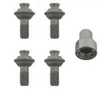 febi 27497 Felgenschloss Satz M12x15 f&uuml;r SMART City-Coupe ForTwo Cabrio 450