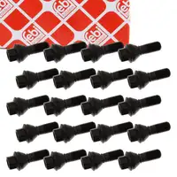 20x febi 32292 Radschraube M14x1,5mm f&uuml;r BMW 7er E65-67 X5 E53 F15 X6 F16 36136781153
