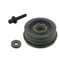 febi 34166 Riemenscheibe Schwingungstilger mit Bolzen f&uuml;r BMW E87 E46 E90 E91 E60 M47 N47