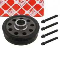 febi 33077 Riemenscheibe Kurbelwelle + Schrauben f&uuml;r BMW E81-88 E90-93 E60/61 X1 X3 N47