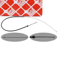 febi 48301 Handbremsseil f&uuml;r VW Up SEAT Mii SKODA Citigo bis 11.2011 hinten 1S0609721A