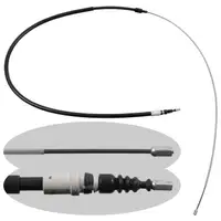 febi 49628 Handbremsseil Bremsseil Feststellbremse f&uuml;r CITROEN C4 1 PEUGEOT hinten 4746.20