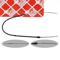 febi Handbremsseil Bremsseil für VW Lupo SEAT Arosa mit Trommelbremse hinten 6X0609721H