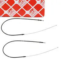 2x febi 24518 Handbremsseil f&uuml;r VW Polo 4 9N SEAT Ibiza 3 SKODA 1 2 hinten 6Q0609721K