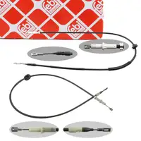 2x febi Handbremsseil Feststellbremse f&uuml;r MERCEDES E-Klasse W211 S211 CLS C219 hinten