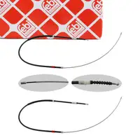 2x febi 30766 Handbremsseil f&uuml;r VW Touran 1T1 1T2 bis Fgst. 1T-6-120 000 hinten 1T0609721H