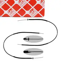 2x febi 49619 Handbremsseil Bremsseil Feststellbremse für FIAT Punto 188_ hinten 46752977