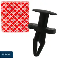25x febi 100644 Spreizniete Clips Befestigung Karosserie f&uuml;r FORD 4902755