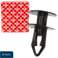 25x febi 100865 Spreizniete Befestigung Karosserie für DACIA NISSAN RENAULT