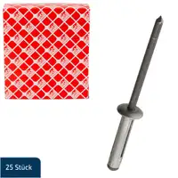 25x febi 102732 Spreizniete Befestigung Karosserie f&uuml;r MERCEDES-BENZ 0039909497