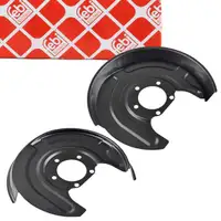 2x febi Spritzblech Ankerblech Bremsscheibe f&uuml;r VW Passat B5 AUDI A6 SKODA Superb 1 hinten