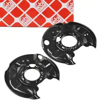 2x febi Mudguard Bracket for MERCEDES W203, S203, CL203, C209, A209, R171 (Rear)