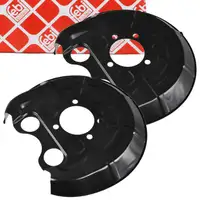 2x febi Spritzblech Ankerblech f&uuml;r OPEL Signum CC Vectra C SAAB 9-3 YS3F hinten