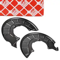 2x febi Spritzblech f&uuml;r VW Golf 5 6 Passat B6 B7 Tiguan Touran AUDI A1 8X A3 8P 8U vorne