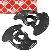 2x febi mudguard mounting plate for brake disc, front, for MERCEDES W203, S203, CL230, C209, A209