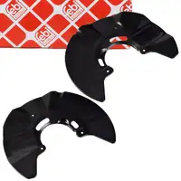 2x febi Spritzblech Ankerblech Bremsscheibe f&uuml;r VW California Multivan Transporter vorne