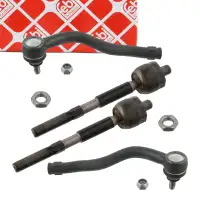 2x febi PROKIT Spurstange + Spurstangenkopf f&uuml;r FORD Galaxy SEAT Alhambra VW Sharan vorne