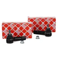 2x febi tie rod ends for FORD FIESTA V MK5 FUSION (JU_) MAZDA 2 (DY) front