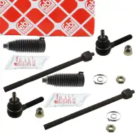 2x febi Spurstange + Spurstangenkopf + Manschette f&uuml;r CITROEN C4 1 PEUGEOT 307 vorne