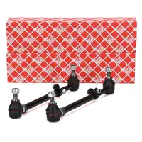 2x febi 14137 PROKIT Tie Rod + End Cap for MERCEDES-BENZ SL R129 280-600 (Front) 1293300203