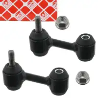 2x febi 101906 Linkage rod, swing arm support for OPEL Insignia A (rear) 444081/13281792