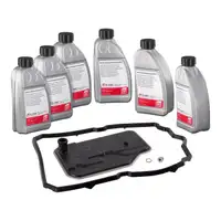 febi 171785 Automatikgetriebe Reparatursatz + 6L Getriebeöl für MERCEDES 7-Gang 722.9