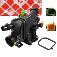 febi 172244 Thermostat + Geh&auml;use + Sensor f&uuml;r CITROEN DS OPEL PEUGEOT 1.2 Turbo 82/110/131