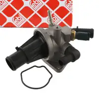 febi 33956 Thermostat + Geh&auml;use + Sensor f&uuml;r FORD Ka FIAT 500 312 Panda Punto 1.3 DIESEL