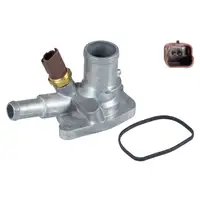 febi 34957 Thermostat + Geh&auml;use + Sensor f&uuml;r FORD Ka RU8 FIAT 500 312_ Panda 1.2