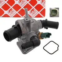 febi 36284 Thermostat + Geh&auml;use + Sensor f&uuml;r OPEL Astra H Corsa D FIAT Punto 1.3 DIESEL