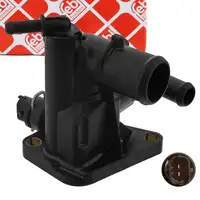 febi 40600 Thermostat + Geh&auml;use + Sensor f&uuml;r FIAT 500 312 Panda Punto Qubo Tipo 1.3 DIESEL