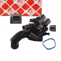 febi 107657 Thermostat K&uuml;hlmittel f&uuml;r CITROEN C4 C5 3 PEUGEOT 308 2 508 1.6 THP 9808647280