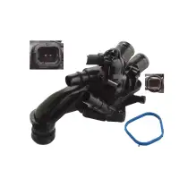 febi 107657 Thermostat K&uuml;hlmittel f&uuml;r CITROEN C4 C5 3 PEUGEOT 308 2 508 1.6 THP 9808647280