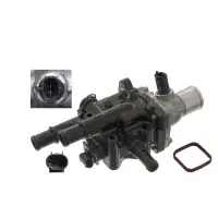 febi 49190 Thermostat + Geh&auml;use f&uuml;r OPEL Astra H A04 Insignia A Vectra C Zafira B 1.6 1.8