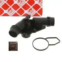 febi 43624 Thermostat für BMW 3er E46 230i-328i 5er E39 E60 520i-528i X3 2.5i 3.0i M54 M52