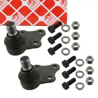 2x febi 24578 Traggelenk F&uuml;hrungsgelenk f&uuml;r MERCEDES-BENZ Viano Vito W639 vorne 6393330427