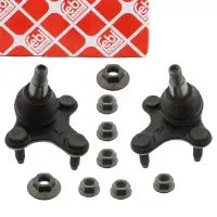 2x febi Traggelenk f&uuml;r VW Golf 7 8 Passat B6 B7 B8 AUDI A3 8P 8V Q2 Q3 vorne unten