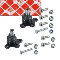 2x febi 28600 Traggelenk für CITROEN C2 JM_ C3 1 PEUGEOT 1007 KM_ vorne