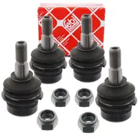 4x febi Traggelenk F&uuml;hrungsgelenk f&uuml;r VW Transporter Bulli T1 T2 1.6-2.0 vorne oben unten