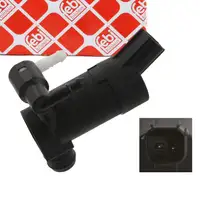 febi Waschwasserpumpe Waschpumpe für FORD C-Max Focus 2 Galaxy Kuga Mondeo 3 4 S-Max VOLVO