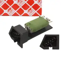 febi 29519 Widerstand Gebl&auml;se Innenraumgebl&auml;se f&uuml;r BMW E36 mit Klimaanlage 64118391749