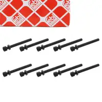 10x febi 01799 Zylinderkopfschraube f&uuml;r VW Golf 3 Polo 6N1 Vento SEAT 1.4 1.6 032103384A