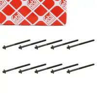 10x febi 18622 Zylinderkopfschraube f&uuml;r CITROEN Berlingo Evasion Xantia PEUGEOT Expert