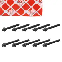 10x febi 19948 Zylinderkopfschraube für SAAB 900 1 2 9000 9-3 YS3D 9-5 YS3E