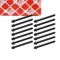 14x febi 08245 Zylinderkopfschraube für BMW 3er E36 E46 5er E34 E39 M50 M52 11121721938