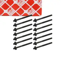 14x febi 01890 Zylinderkopfschraube f&uuml;r BMW E36 E46 E34 E39 E60 E61 M51 M57 11129067790