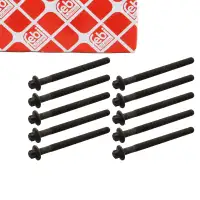 10x febi 24074 Zylinderkopfschraube für RENAULT DACIA NISSAN 1.5 dCi 7701473178